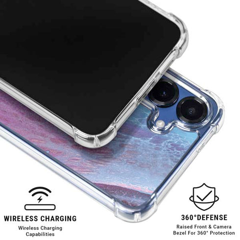 Space Marble Galaxy S25 Clear Case